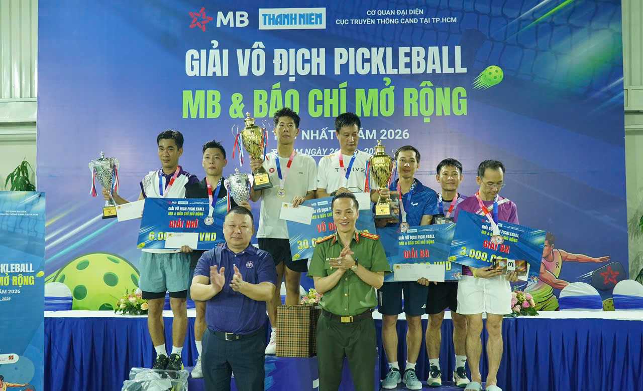 Giải Pickleball “MB và Báo chí mở rộng” lần đầu tổ chức, quy tụ gần 100 vận động viên